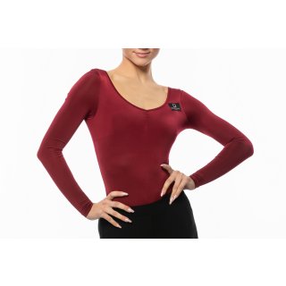 Body taneczne basic bordeaux 34
