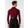 Chemise avec un col roulé bordeaux