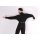 Tanzbody Arthur M schwarz gestreift
