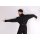 Tanzbody Arthur M schwarz gestreift