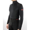 Stehkragen Basicshirt schwarz XS