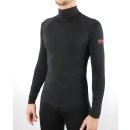 Stehkragen Basicshirt schwarz XS