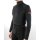 Stehkragen Basicshirt schwarz XS