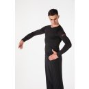 Chemise de danse à manches longues Noire S