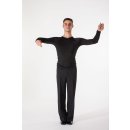 Chemise de danse à manches longues Noire S