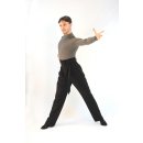 Pantalon de danse latine Vadim noir avec lacets