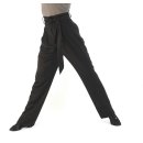 Pantalon de danse latine Vadim noir avec lacets 74