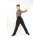 Latin Dance Pants Vadim Black with Lacing 86