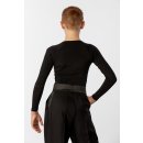 Chemise de danse à manches longues Noire 152