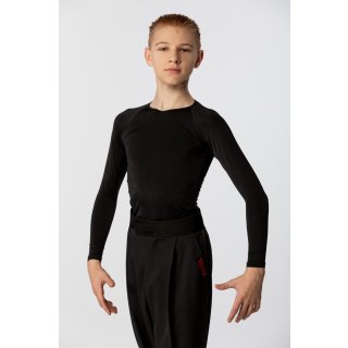 Basicshirt langarm schwarz Junior 158