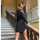 Shirt dress Melania black for woman