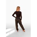 Shirt Selina mit Cut-Out am Ausschnitt  – Schwarz